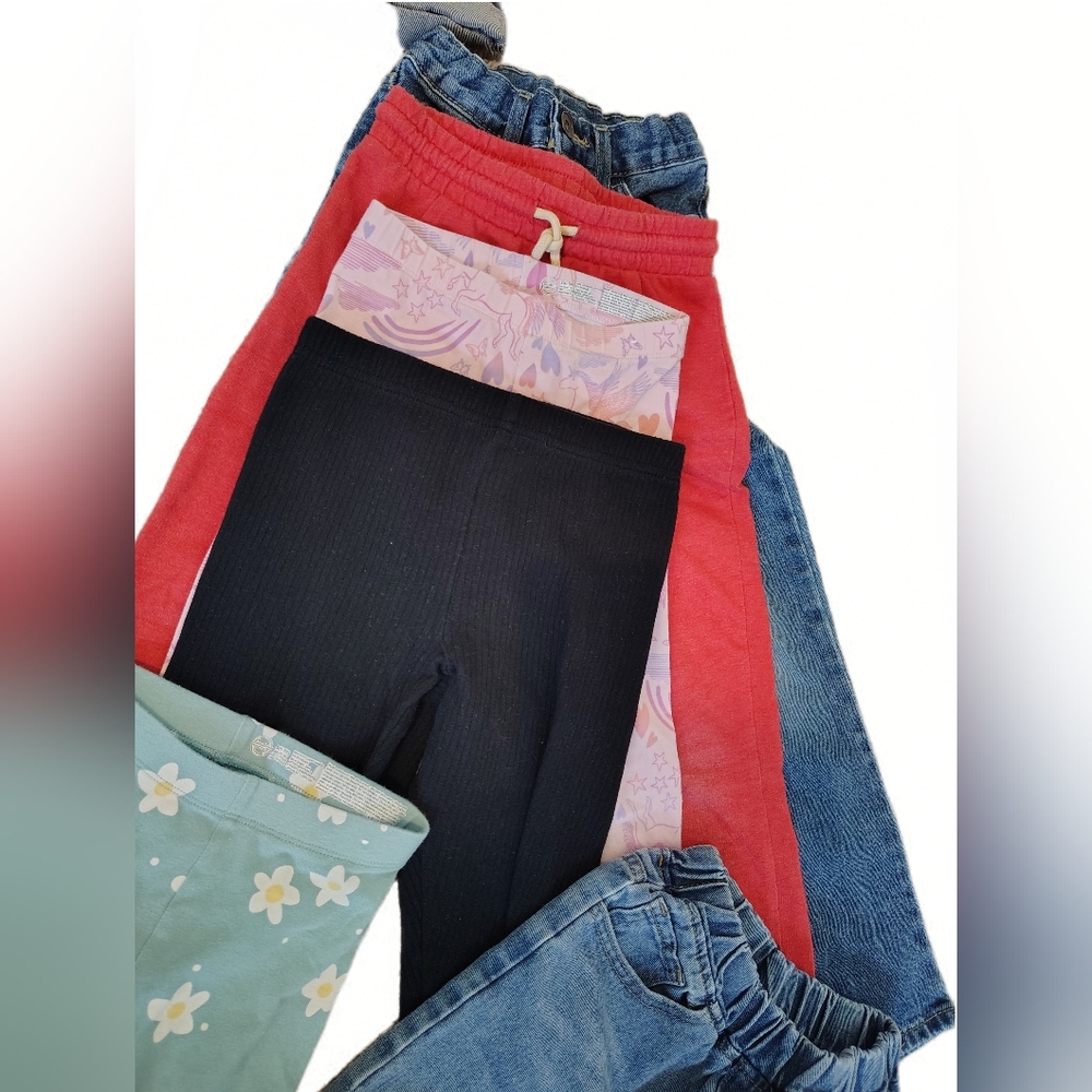 Girls Size 6/7 Clothing Lot – Jeans, Leggings - Picture 3 of 14